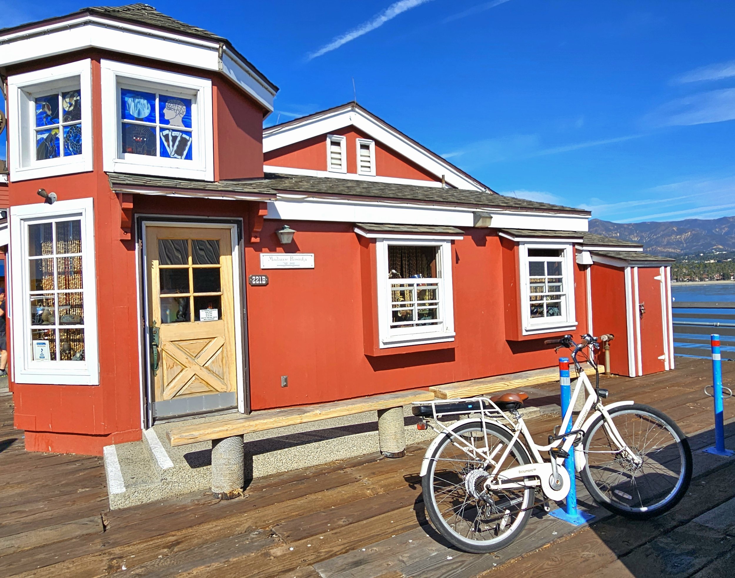 Jen33Travel Stearns Wharf Tarot and bike.jpg